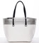 Trendy měkká dámská kabelka bílá - Tomassini Millie