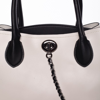 Elegantní dámská kabelka do ruky béžová - Tomassini Abby
