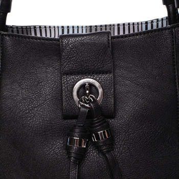 Módní dámská kabelka přes rameno černá - MARIA C Deborah