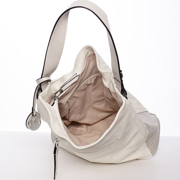 Moderní dámská kabelka přes rameno béžová - MARIA C Paisley