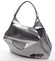 Moderní dámská stříbrná perforovaná kabelka - Maria C Melaney