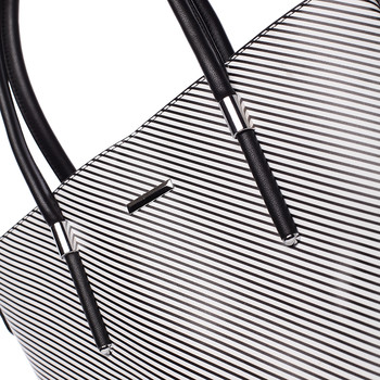 Originální větší kabelka černo bílá - Silvia Rosa Ciara