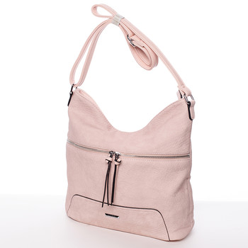 Trendy dámská crossbody kabelka růžová - Silvia Rosa Abril