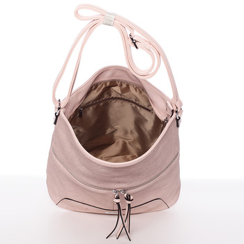 Trendy dámská crossbody kabelka růžová - Silvia Rosa Abril