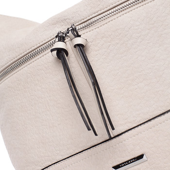 Trendy dámská crossbody kabelka krémově bílá - Silvia Rosa Abril