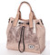 Trendy větší kabelka do ruky růžová - Silvia Rosa Lizbeth