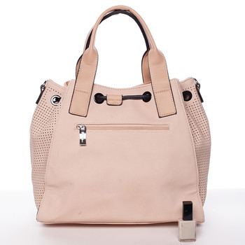 Trendy větší kabelka do ruky růžová - Silvia Rosa Lizbeth