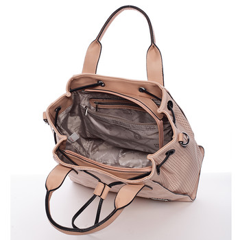 Trendy větší kabelka do ruky růžová - Silvia Rosa Lizbeth