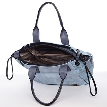 Moderní měkká kabelka světle modrá - Silvia Rosa Amirah