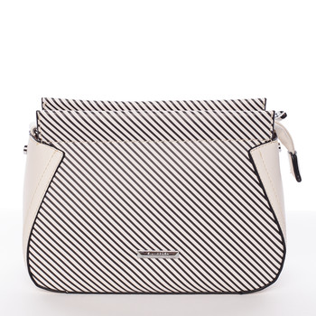 Malá originální crossbody kabelka béžová - Silvia Rosa Media
