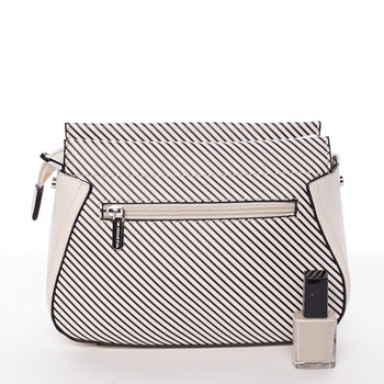 Malá originální crossbody kabelka béžová - Silvia Rosa Media