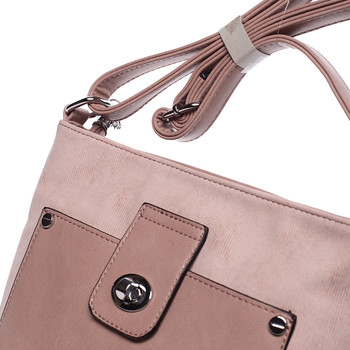 Módní růžová crossbody kabelka - Silvia Rosa Medora