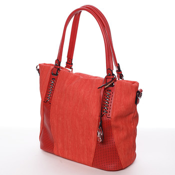 Exkluzívní dámská kabelka přes rameno červená - MARIA C Nevaeh