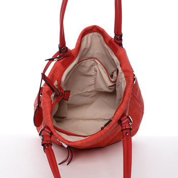 Exkluzívní dámská kabelka přes rameno červená - MARIA C Nevaeh