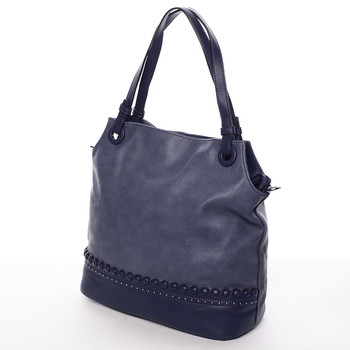 Módní dámská kabelka na předloktí modrá - MARIA C Skylar