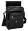 Černá luxusní kožená pánská taška - Sendi Design Heliodoros New