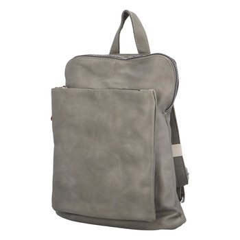 Dámský městský batoh kabelka šedý - Paolo Bags Buginni