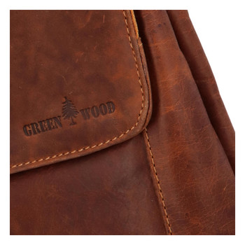 Dámský kožený batoh světle hnědý - Greenwood Angie