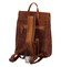 Dámský kožený batoh světle hnědý - Greenwood Angie