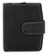 Dámská kožená peněženka černá broušená - Tomas Coulenzy