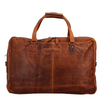 Cestovní kožená taška koňaková - GreenWood Surafel