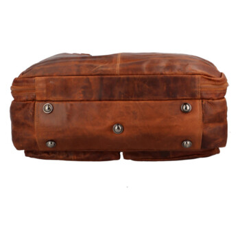 Cestovní kožená taška koňaková - GreenWood Surafel