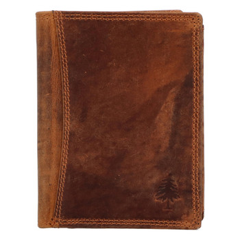 Pánská kožená peněženka hnědá - Greenwood Ambot 2