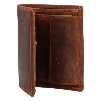 Pánská kožená peněženka hnědá - Greenwood Belavon