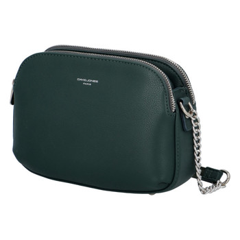 Dámská crossbody kabelka tmavá modrozelená - David Jones Beatriz