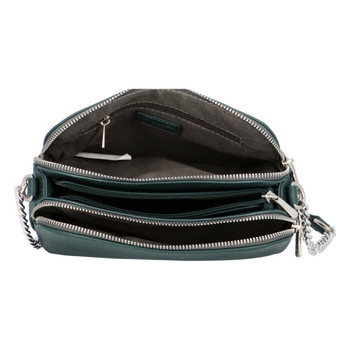 Dámská crossbody kabelka tmavá modrozelená - David Jones Beatriz