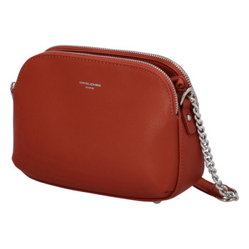 Dámská crossbody kabelka sytě hnědá - David Jones Beatriz