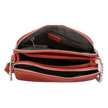 Dámská crossbody kabelka sytě hnědá - David Jones Beatriz