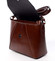 Hnědá dámská kožená crossbody kabelka - ItalY Dunya Two