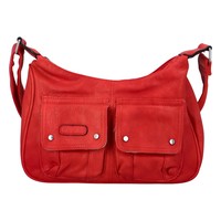 Dámská kabelka přes rameno červená - Paolo Bags Anjali