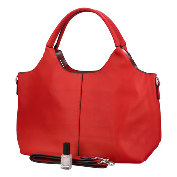 Moderní dámská červená perforovaná kabelka - Maria C Melaney