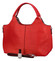Moderní dámská červená perforovaná kabelka - Maria C Melaney