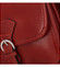 Dámská kožená crossbody kabelka tmavě červená - ItalY Destiny