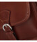 Dámská kožená crossbody kabelka hnědá - ItalY Destiny