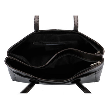 Dámská kožená kabelka přes rameno černá - ItalY Yuramica