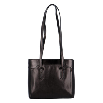 Dámská kožená kabelka přes rameno černá - ItalY Yuramia