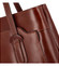 Dámská kožená kabelka přes rameno hnědá - ItalY Yuramia