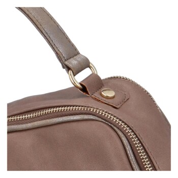 Dámská crossbody kabelka taupe - Carine Ylana