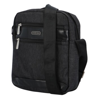 Pánská crossbody taška černá - Coveri Limon