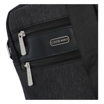 Pánská crossbody taška černá - Coveri Limon