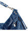 Velká kožená dámská kabelka jeansově modrá - ItalY Celinda