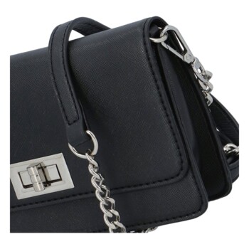 Malá dámská crossbody kabelka černá - David Jones Leklis