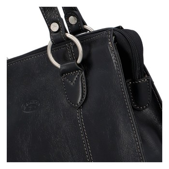 Dámská kožená kabelka přes rameno černá - Katana Lenna