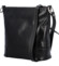 Dámská kožená crossbody kabelka černá - Katana Monána
