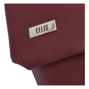 Větší měkký dámský moderní bordo batoh - Ellis Elizabeth JR
