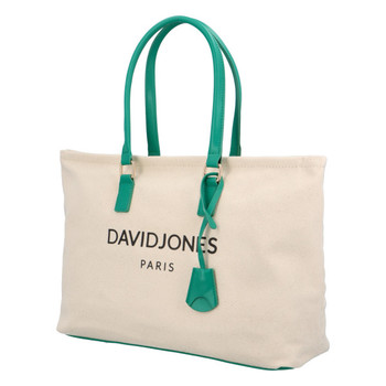 Dámská kabelka přes rameno zelená - David Jones Crystal